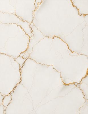 The primary subject of the image is a marble wall with a gold-like texture. The setting is a room with a white background. The visual style is a close-up of the marble wall, showcasing its unique texture. The colors and mood of the image are predominantly white and gold, giving it a luxurious and elegant appearance.