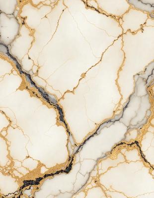 The primary subject of the image is a marble wall with a gold-colored pattern. The setting is a room with a white marble surface. The visual style is a close-up of the marble wall, showcasing its intricate design. The colors and mood of the image are predominantly white and gold, giving it a luxurious and elegant appearance.