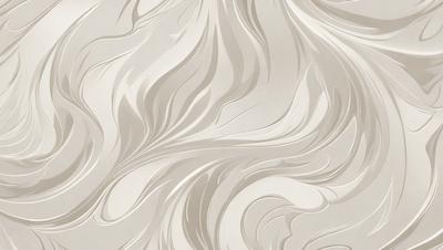 The primary subject of the image is a white wall with a pattern of swirls and waves. The setting is a room with a white background, and the visual style appears to be a combination of a photo and digital art. The dominant colors are white and gray, creating a clean and minimalist atmosphere.