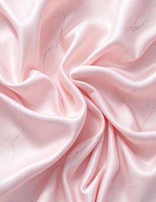 The primary subject of the image is a pink fabric, which is the main object, scene, or focus of the image. The setting or background of the image is a marble surface, which adds a luxurious and elegant touch to the scene. The visual style of the image is a close-up of the fabric, showcasing its texture and details. The colors and mood of the image are predominantly pink, creating a warm and inviting atmosphere.