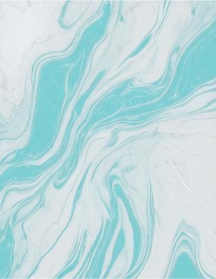 The primary subject of the image is a blue and white marble-like pattern. The setting is a white background, which provides a clean and minimalist appearance. The visual style is a combination of a photo and digital art, creating a unique and artistic representation of the marble pattern. The dominant colors are blue and white, giving the image a calm and serene atmosphere.