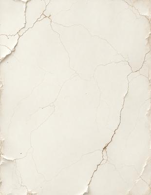 The primary subject of the image is a white wall with a cracked and peeling texture. The setting is indoors, and the visual style appears to be a photo. The colors in the image are predominantly white, with some brown and black accents due to the cracked and peeling wall. The overall atmosphere of the image is somewhat aged and worn, possibly suggesting a deteriorating or abandoned space.