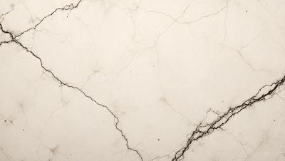 The image features a white marble wall with a cracked texture. The wall appears to be a part of a building, possibly a bathroom or a kitchen. The cracked texture adds a unique and interesting visual element to the scene.