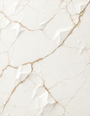 The primary subject of the image is a white marble wall with a peeling or cracked appearance. The setting is a room with a white marble surface, which adds to the overall atmosphere. The visual style of the image is a close-up of the marble wall, showcasing its texture and details. The colors in the image are predominantly white, which gives the scene a clean and minimalist appearance.