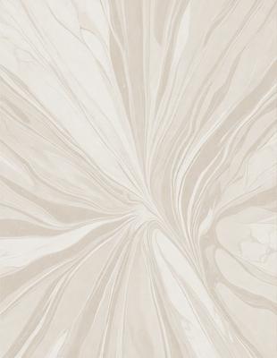 The primary subject of the image is a white marble tile with a swirling pattern. The setting is a wall, and the visual style is a close-up of the tile. The colors and mood of the image are predominantly white, giving it a clean and elegant appearance.