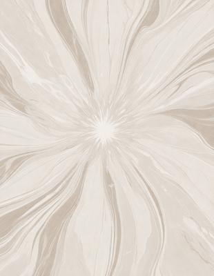 The primary subject of the image is a large, white, and intricately designed flower. The flower is the main focus of the image, and it is set against a backdrop of a white, marbled wall. The visual style of the image is a combination of photo and digital art, creating a unique and artistic representation of the flower. The dominant colors in the image are white and gray, giving the scene a clean and elegant appearance.