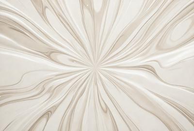The primary subject of the image is a white, swirling pattern on a white surface. The setting appears to be a white wall, and the visual style is a close-up of the pattern. The colors and mood of the image are predominantly white, giving it a clean and minimalist appearance.