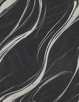 The primary subject of the image is a pattern of swirling lines, which are depicted in various shades of gray. The setting is a black background, which contrasts with the swirling lines. The visual style is a combination of digital art and illustration, creating a unique and intricate design. The colors and mood of the image are predominantly dark and moody, with the swirling lines adding a sense of depth and complexity to the overall composition.