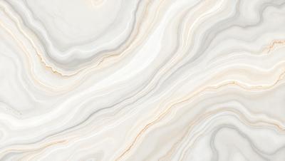The primary subject of the image is a marble-like surface with a white and brown color scheme. The setting is a white marble countertop, and the visual style is a close-up of the marble surface. The colors and mood of the image are predominantly white and brown, giving it a natural and elegant appearance.
