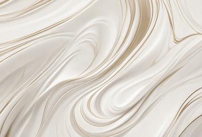 The primary subject of the image is a white, swirling, and flowing pattern. The setting is a white background, which creates a clean and minimalist appearance. The visual style is a combination of digital art and illustration, as the pattern appears to be digitally created and manipulated. The colors and mood of the image are predominantly white, giving it a calm and serene atmosphere.