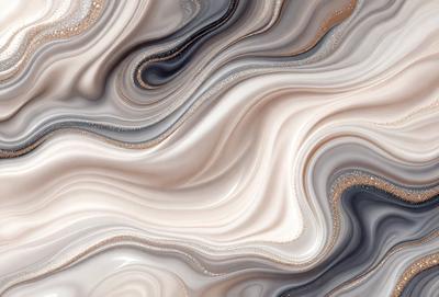 The image features a white marble-like surface with a pattern of swirls and waves. The primary subject is the marble, which is the main object, scene, or focus of the image. The setting is a natural environment, with the marble being the primary background. The visual style is a combination of photo and digital art, as the marble appears to be a photograph with a digital art-like pattern. The colors and mood are predominantly white, giving the image a clean and elegant appearance.