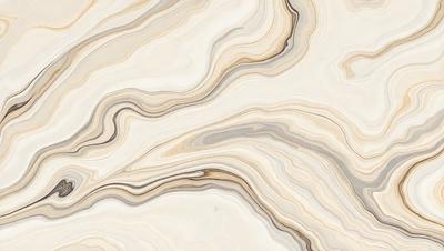 The image features a marble-like surface with a pattern of swirls and waves. The primary subject is the marble-like material, which is the setting and background of the image. The visual style is a close-up of the marble, showcasing its intricate patterns. The colors and mood of the image are predominantly neutral, with the marble's swirls and waves providing a sense of depth and texture.