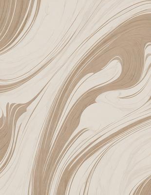 The primary subject of the image is a patterned wallpaper with a brown and white color scheme. The setting is a room with a wooden floor, and the visual style appears to be a combination of a photo and a drawing. The colors and mood of the image are warm and inviting, creating a cozy atmosphere.