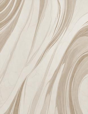 The primary subject of the image is a white marble wall with a pattern of swirls and waves. The setting is a room with a white marble floor, which complements the wall. The visual style is a combination of a photo and digital art, creating a unique and intricate design. The colors and mood of the image are predominantly white, giving it a clean and elegant appearance.