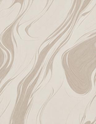 The primary subject of the image is a wall with a patterned design. The setting is a room with a wooden floor. The visual style is a combination of a photo and a drawing, creating a unique and artistic appearance. The dominant colors are brown and white, giving the wall a warm and natural feel.