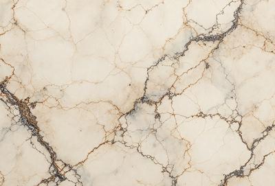 The primary subject of the image is a marble surface with a white and brown color scheme. The setting is a marble wall, and the visual style is a close-up of the marble surface. The colors and mood of the image are predominantly white and brown, giving it a natural and elegant appearance.