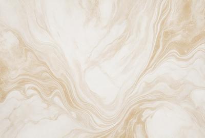 The primary subject of the image is a marble wall with a patterned design. The setting is a room with a white background, and the visual style appears to be a combination of a photo and a digital art or illustration. The colors and mood of the image are predominantly white and neutral, creating a clean and elegant atmosphere.
