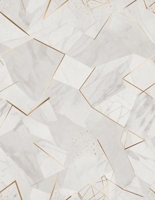 The primary subject of the image is a marble tile pattern. The setting is a white marble surface, which serves as the background. The visual style is a close-up of the marble tile pattern, showcasing the intricate details of the design. The colors and mood of the image are predominantly white, giving it a clean and elegant appearance.