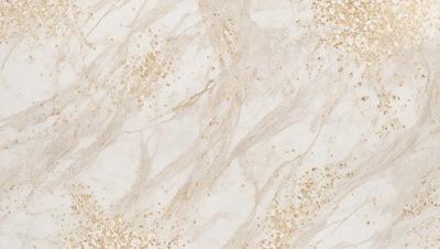 The primary subject of the image is a marble-like surface with a gold-colored pattern. The setting is a white background, and the visual style appears to be a combination of a photo and a digital art or illustration. The colors and mood of the image are warm and inviting, with the gold pattern adding a touch of luxury and sophistication.