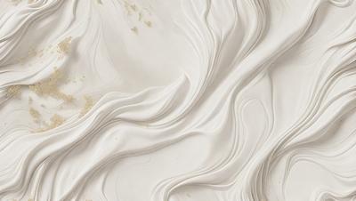 The primary subject of the image is a white, flowing, and curling piece of fabric. The setting is a white background, which creates a clean and minimalist appearance. The visual style is a combination of digital art and illustration, as the fabric appears to be digitally manipulated and drawn. The colors and mood of the image are predominantly white, giving it a clean and serene atmosphere.