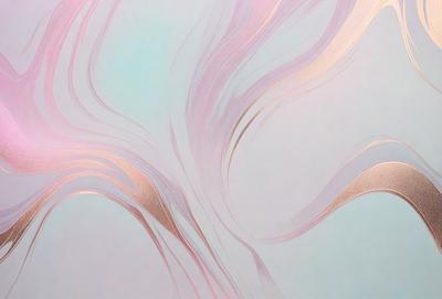 The primary subject of the image is a pink and white flowery pattern. The setting is a white background, which provides a clean and minimalist appearance. The visual style is a combination of digital art and illustration, creating a unique and artistic representation of the flowery pattern. The dominant colors are pink and white, giving the image a soft and delicate atmosphere.
