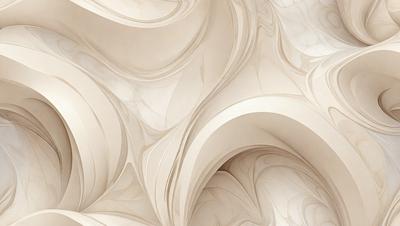 The image features a white marble wall with a unique and intricate design. The wall is adorned with a series of swirls and curves, creating a visually striking pattern. The overall atmosphere of the scene is elegant and sophisticated, with the marble wall serving as a focal point in the space.
