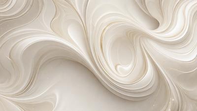 The primary subject of the image is a white, flowing, and swirling pattern. The setting is a white background, which creates a clean and minimalist appearance. The visual style is a combination of digital art and illustration, as the pattern appears to be digitally created and manipulated. The colors and mood of the image are predominantly white, giving it a calm and serene atmosphere.
