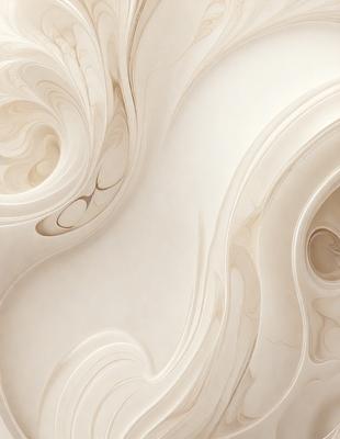 The primary subject of the image is a white, swirling, and curling pattern. The setting is a white background, which creates a clean and minimalist appearance. The visual style is a combination of digital art and illustration, as the pattern is intricate and detailed. The colors and mood of the image are predominantly white, giving it a calm and serene atmosphere.