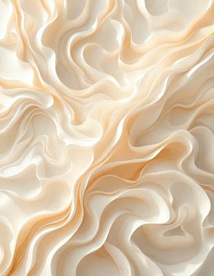 The primary subject of the image is a white, textured wall with a patterned texture. The setting is a room with a white wall, and the visual style appears to be a combination of a photo and digital art. The dominant colors are white and beige, creating a clean and calming atmosphere.