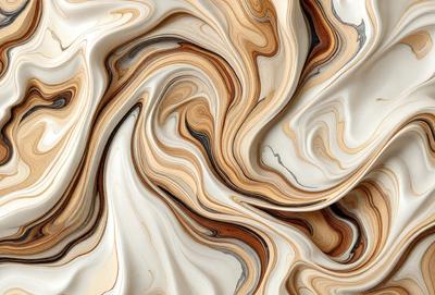 The primary subject of the image is a close-up of a marbled pattern, which appears to be a combination of wood and marble. The setting is a white background, which contrasts with the marbled pattern. The visual style is a close-up of the marbled pattern, showcasing its intricate details. The colors and mood of the image are predominantly white, with the marbled pattern adding a touch of warmth and texture to the scene.