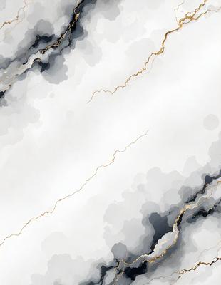 The primary subject of the image is a marble-like surface with a white and black color scheme. The setting is a cloudy sky, which serves as the background. The visual style is a combination of digital art and illustration, creating a unique and artistic representation of the marble surface. The colors and mood of the image are predominantly dark and moody, with the white and black color scheme adding to the dramatic atmosphere.