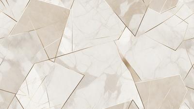 The primary subject of the image is a marble tile pattern. The setting is a white marble tile wall, which serves as the background. The visual style is a combination of a photo and digital art, creating a unique and intricate pattern. The colors and mood of the image are predominantly white, giving it a clean and elegant appearance.