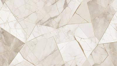 The primary subject of the image is a marble tile pattern. The setting is a white marble wall, which serves as the background. The visual style is a close-up of the marble tile pattern, showcasing the intricate details of the design. The colors and mood of the image are predominantly white, giving it a clean and elegant appearance.