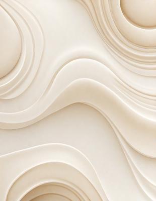 The image features a white, textured wall with a pattern of waves. The wall appears to be made of marble or a similar material, giving it a luxurious and elegant appearance. The waves on the wall create a sense of depth and movement, adding visual interest to the space. The overall atmosphere of the image is clean, sophisticated, and inviting.