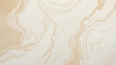 The primary subject of the image is a white marble wall with a pattern of swirls and waves. The setting is a room with a white marble floor, which complements the wall. The visual style is a close-up of the marble wall, showcasing its intricate design. The colors and mood of the image are predominantly white, giving it a clean and elegant appearance.