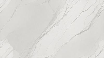 The primary subject of the image is a marble-like surface, which appears to be a white marble tile. The setting is a room with a white background, giving the image a clean and minimalist appearance. The visual style is a close-up of the marble tile, showcasing its texture and details. The colors and mood of the image are predominantly white, creating a sense of elegance and sophistication.