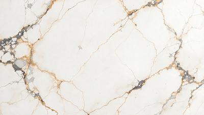 The primary subject of the image is a white marble tile with a yellowish tint. The setting is a white marble wall, and the visual style is a close-up of the marble tile. The colors and mood of the image are predominantly white and yellow, giving it a warm and natural appearance.