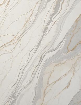 The primary subject of the image is a marble tile with a white and brown color scheme. The setting is a bathroom, as indicated by the presence of the marble tile. The visual style is a close-up of the marble tile, showcasing its intricate patterns and textures. The colors and mood of the image are warm and inviting, with the white and brown tones creating a sense of elegance and sophistication.