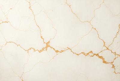 The primary subject of the image is a white marble wall with gold veins. The setting is a room with a white marble wall as the main focus. The visual style is a photo of the marble wall, showcasing its natural beauty. The colors and mood of the image are predominantly white and gold, creating a sense of elegance and sophistication.