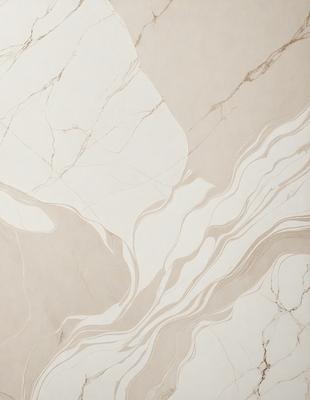 The image features a marble-like surface with a white and grey color scheme. The primary subject is a close-up of the marble, showcasing its intricate patterns and textures. The setting is a room with a white background, which highlights the marble's beauty. The visual style is a realistic representation of the marble, capturing its natural appearance. The colors and mood of the image are elegant and sophisticated, evoking a sense of luxury and refinement.