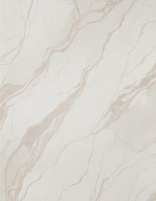 The primary subject of the image is a marble wall with a patterned design. The setting is a room with a white marble wall, and the visual style is a close-up of the wall. The colors and mood of the image are predominantly white, giving it a clean and elegant appearance.