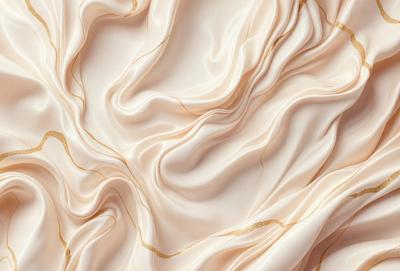 The primary subject of the image is a white sheet with gold accents, creating a visually appealing and elegant design. The sheet is draped over a surface, possibly a bed or a chair, and it appears to be a part of a bedding set. The visual style of the image is a combination of a photo and digital art, as it captures the intricate details of the sheet and gold accents. The colors and mood of the image are predominantly white and gold, giving it a luxurious and