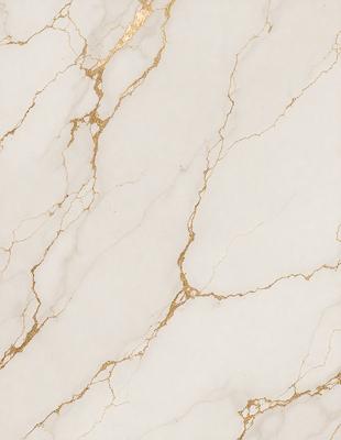 The primary subject of the image is a marble wall with a gold-colored pattern. The setting is a room with a white background. The visual style is a close-up of the marble wall, showcasing its intricate design. The colors and mood of the image are predominantly white and gold, giving it a luxurious and elegant appearance.