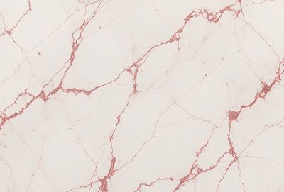 The primary subject of the image is a marble wall with a pinkish hue. The setting is a room with a white marble surface. The visual style is a close-up of the marble wall, showcasing its texture and color. The dominant colors are pink and white, creating a warm and elegant atmosphere.