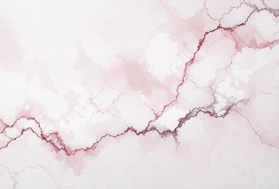 The primary subject of the image is a red line that appears to be a crack or a crevice in a white surface. The setting is a white wall, and the visual style is a combination of digital art and illustration. The dominant colors are red and white, creating a bold and striking contrast. The overall atmosphere of the image is dramatic and intense, as the red line stands out against the white background.