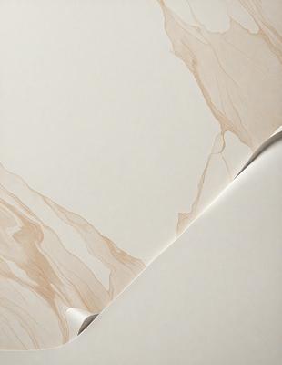 The primary subject of the image is a marble-like surface, which appears to be a wall or a book cover. The setting is a room with a white background. The visual style is a combination of a photo and a drawing, creating a unique and artistic appearance. The colors and mood of the image are predominantly neutral, with a touch of warmth from the marble-like surface.