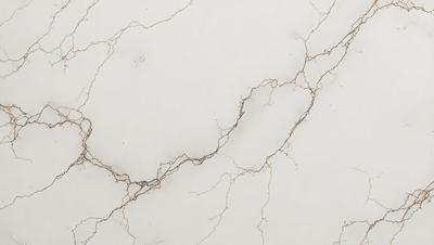 The primary subject of the image is a white marble wall with a cracked and textured surface. The setting is a room with a white marble countertop. The visual style is a close-up of the marble wall, showcasing its unique texture and appearance. The colors and mood of the image are predominantly white, giving it a clean and elegant appearance.