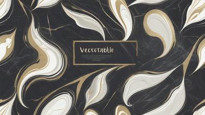 The primary subject of the image is a book cover featuring a pattern of gold and black swirls. The setting is a marble table, and the visual style is a combination of digital art and illustration. The dominant colors are gold and black, creating a sophisticated and elegant atmosphere.