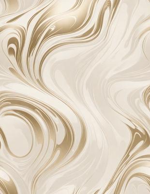 The primary subject of the image is a wall with a patterned design. The setting is a room with a white background. The visual style is a combination of photo and digital art, creating a unique and intricate pattern. The dominant colors are white and gold, giving the wall a warm and elegant appearance.