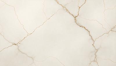The image features a white marble wall with a gold-colored vein running through it. The wall appears to be a part of a building, possibly a bathroom or a kitchen. The gold vein adds a touch of elegance and sophistication to the otherwise plain white wall.
